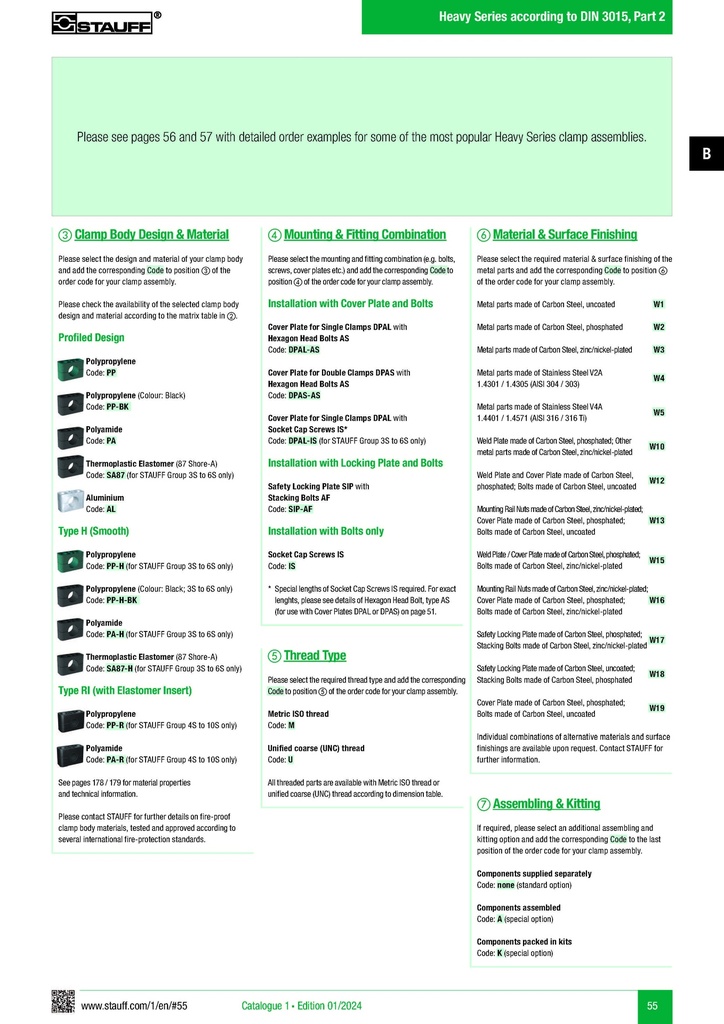 SSMMEC HEAVY DIN 3015 ABRAZADERA 1/4"