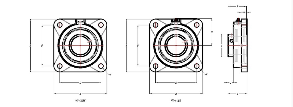 SSMEC CHUMACERA  ø1 15/16 MAC. DODGE Modelo: F4B-SC-115.