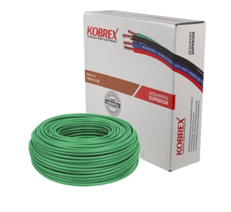SSMELE CABLE DE COBRE THHN/THWN-2, CAL. 12 AWG, 600V, 90ºC, COLOR VERDE