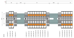 SSMELE Regleta para Remoto Bus+DIn
