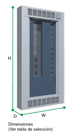 SSMELE SQUARE D TABLERO I-LINE C/ITM 400A 18 CTOS TAM 1 MOD: LA400M181B