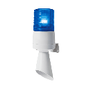 Luz LED con patrones de destello fijo y destellante con buzzer incorporado de alto volumen Máx. 95 dB color Azul 110 VCA | S60ADL-110-B