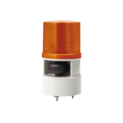 Luces de advertencia color Ámbar con sirena incorporada con 5 tonos máx. 105 dB en 12-24 VCD | S125DML-WS-012024-A