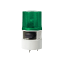 Luces de advertencia color Verde con sirena incorporada con 5 tonos máx. 105 dB en 12-24 VCD | S125DML-WS-012024-G