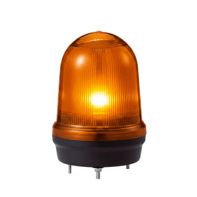 LED con patrones fijo/intermitente, estroboscópico y simulación rotatorio, Color ámbar de 12-24 VCD | MFL125-012024-A