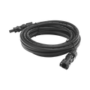 Cable Fotovoltaico 2.5 m, Negro, Calibre 10 AWG con Terminales MC4 en Ambos Extremos | CBLMC42P5MBLKV2