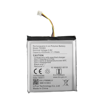 Batería de Respaldo para Panel de Alarma Hikvision / 4520 mAh / Compatible con Paneles AX PRO - AX HUB - Hibrido Versión 1 (DS-PHA64-W4P) y Repetidor AX PRO  DS-PR1-WB | DS-PA-BATTERY