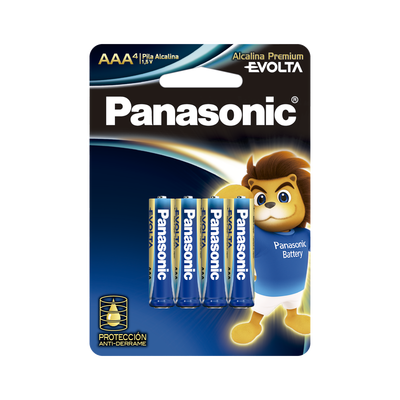 Batería Alcalina AAA 1.5V EVOLTA / No recargable / Paquete de 4 Baterías | LR03EGL/4B