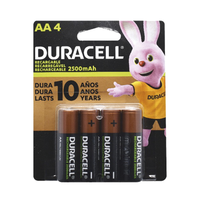 Batería Alcalina AA / DURACELL / 1.5 A No Recargable | MN1500B4
