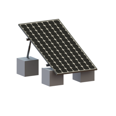 Montaje para Panel Solar, Riel "8" de 1400mm para Módulos con Espesor de 35mm, Velocidad de Viento Máx. 136km/h (20° a 45°) | VEKTOR8R1M