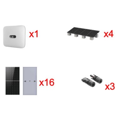 Kit Solar Interconexion  / 10kW  220Vca / Inversor HUAWEI / Montaje Incluido | SUN200010KLKIT
