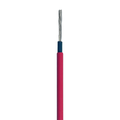 Cable Fotovoltaico Rojo / Cobre Estañado / 6 mm² (10 AWG) / 2000V / Rollo 100m / UL 4703 y TUV | CBL-UT-10R/100