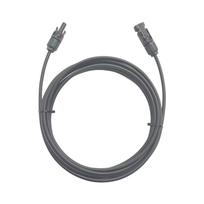 Cable Fotovoltaico / 1 metro / Color Negro / Calibre 10 AWG / Terminal MC4-Macho y Hembra en  ambos extremos | CFMC41MBLK