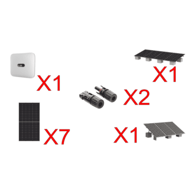 Kit Solar Interconexion  / 4 kW  220Vca / Inversor HUAWEI/ Montaje Incluido | SUN20004KTKIT