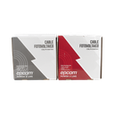Kit de 2 rollos de 100 metros de cable fotovoltaico de cobre, rojo y negro, calibre 10 AWG (6mm²), Tipo PV,  1000/2000 V y 120°C. | KIT2CBLPV10RB/100