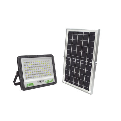 Reflector de  100 W con Panel Solar /  Batería 3.2  V CD / T.C.C. 6 500 K / IP66. | JLRE-SOL-01-100N