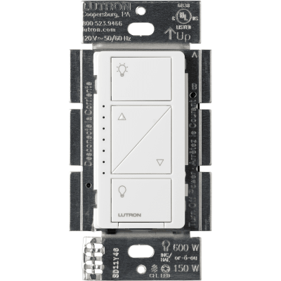 (Caseta Wireless) Atenuador, aumenta/disminuye intensidad de Iluminación, requiere cable neutro. 250W LED /1000 INC/HAL | PD10NXD