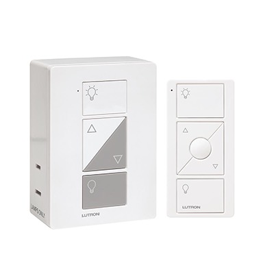 (Caseta Wireless) Kit, adaptador y control remoto PICO, Ideal para lamparas, tiene 3 funciones atenuador, on/off, repetidor señal. | PPKG1PWH
