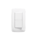 Apagador Escalera Doble de 10 A/ 127 V CA ~ 60 Hz / 1 1/2 Módulos / Color Blanco. | JTL-C7306