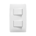 Apagador Doble de 127 V~60 Hz 10 A/ Color Blanco. | JTL-B72-39