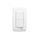 Apagador Duplex de 10 A / 127 V CA ~60 HZ  / Color Blanco. | JTL-B72-05