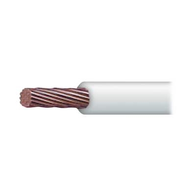 Cable Eléctrico de Cobre Recubierto THW-LS Calibre 6 AWG 19 Hilos Color Blanco (100 metros) | SLY-291-WHT/100