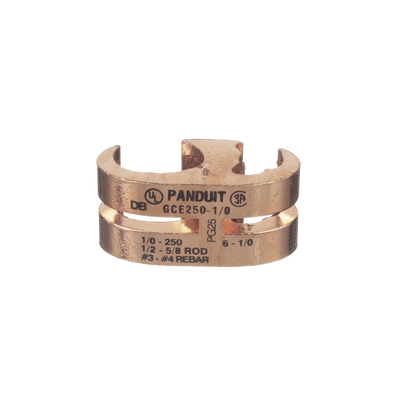 Conector de Conexión Tierra tipo "E" para Conductor de Cobre 6 AWG SOL – 1/0 AWG STR (16–50 mm2). | GCE1/0-1/0-L