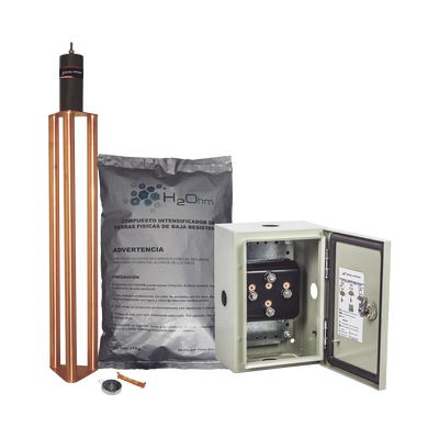 Kit de puesta a tierra de 70 A con Electrodo, Filtro, Acoplador y Compuesto H2Ohm. | TG-70K