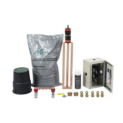 Kit de Tierra Física Con Electrodo Magnetoactivo Capacidad Max: 400 AMP | KIT-MASTER-400K-V2