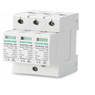 Supresor de Picos Transitorios de Voltaje, Diseñado Para Sistemas Fotovoltaicos, Uso en Corriente Alterna 220 Vca ,3 Polos. | SUP1H40/220VAC/3P
