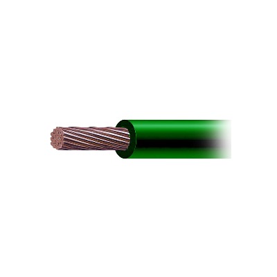 Cable de Cobre Recubierto THW-LS Calibre 6 AWG 19 Hilos Color Verde (Venta por Metro) | SLY-291-GRN