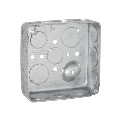 Caja Cuadrada 4 x 4"/ Profundidad 1- 1/2"/ Cuenta con 11 Entradas de 1/2" y 6 de 3/4".. | HUB-192