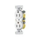 Contacto Duplex 15A 125V/ 2 Polos 3 Hilos/ Nema 5-15R/ Color Blanco. | HUB-RR15W