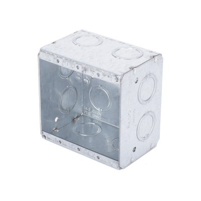 Caja Multigang de 2 Gangs/ Profundidad de 2-1/2 Pulgadas (6.35 cm)/ 12 Entradas de 1/2 - 3/4 Pulgadas (1.27 - 1.91 cm) | HUB-691
