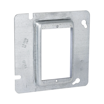 Sobretapa Cuadrada Galvanizada para Caja de 4 11-16" / Realce de 3/4". | HUB-838