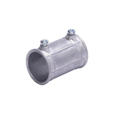 Cople 1 1/2" (38mm) con tornillo pared delgada galvanizado etiqueta verde | JU-PD-112-COP