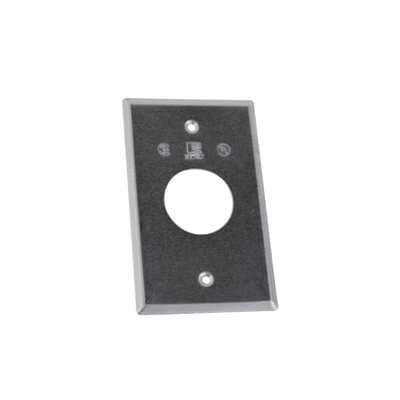 Tapa rectangular aluminio para contacto  de 40.3 mm, tipo RR a prueba de intemperie. | TR-0423