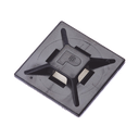 Montaje-Sujetador Para Cable de 4 vías, con Adhesivo Acrilico, 25.4 x 25.4mm (1in x 1in), Color Negro, Uso en Exterior, 1 pieza | ABM2S-AT-C0