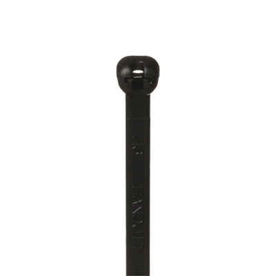 Cincho de Nylon 6.6 Dome-Top®, Con Lengüeta de Bloqueo de Acero Inoxidable, 203 mm largo x 4.7mm ancho, Color Negro, Exterior Resistente a Rayos UV, Paquete de 100pz | BT2S-C0