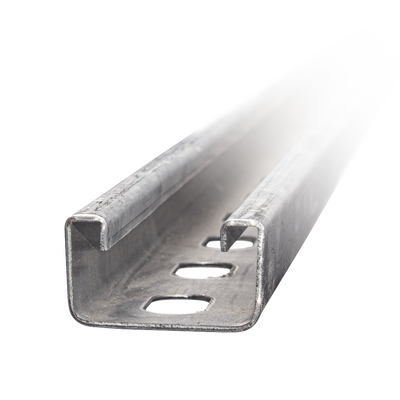 Unicanal Perforado 4 X 2 cm X 3 m / Calibre 12 / Galv. Electrolítico. | ANC-UOR-4X2