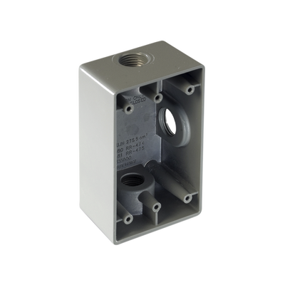 Caja Condulet FS de 3/4" ( 19.05 mm) con tres bocas a prueba de intemperie. | RR-0481