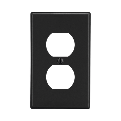 Tapa para Contacto Dúplex Color Negro. | HUB-P8BK