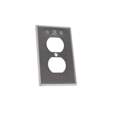 Tapa rectangular para contacto dúplex de aluminio tipo RR a prueba de intemperie. | TR-0422
