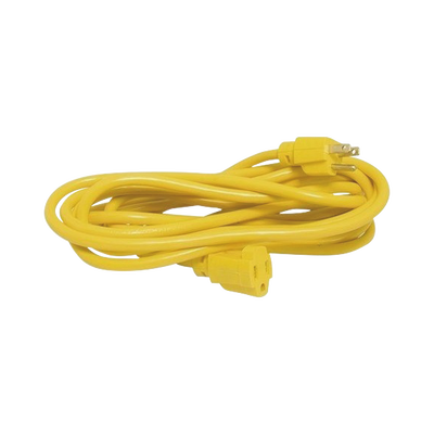 Extensión Eléctrica de Uso Rudo Aterrizada 15 metros / 127 V CA 10 A Máximo / Color Amarillo. | SYS-136174