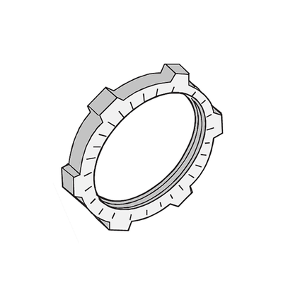 Contratuerca Metálica Zamac de 1 1/4" (32 mm). | ANC-CT114