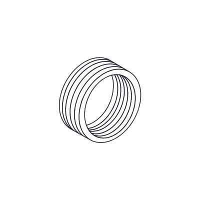 Reducción Bushing Aluminio de 1" a 3/4" / Con Recubrimiento de Uretano Purpura. | RBA-2519-UR