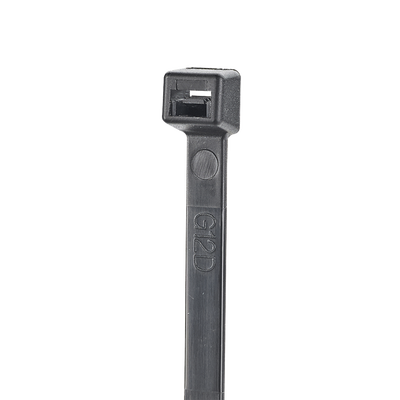 Cincho de Nylon 6.6 StrongHold™, 160mm largo x 2.5mm ancho, Color Negro, Exterior Resistente a Rayos UV, Paquete de 100pz | S6-18-C0