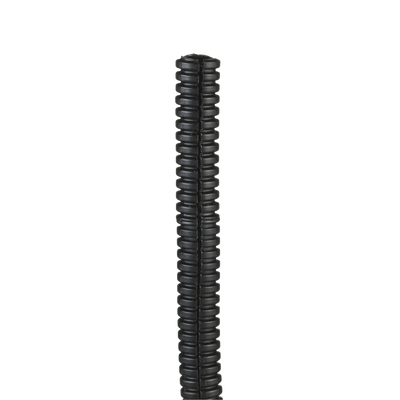 Tubo Corrugado Abierto para Protección de Cables, .25in (6.4 mm) de Diámetro, 30.5 m de Largo, Color Negro | CLT25F-C20