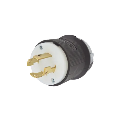 Clavija con Bloqueo de Media Vuelta Industrial 30 A 250 V CA / 3 Polos 4 Hilos / Nema L15-30P. | HUB-HBL-2721