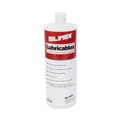Lubricante Dieléctrico de Alta Eficiencia para Jalado de Cables Sin Daños / No es Tóxico y Compatible con Todo Tipo de Cable / Deslizamiento de Cables Seguro, Sin Fricción y Sin Riesgos / Presentación de 1 Litro | LUBRICABLES-1LT